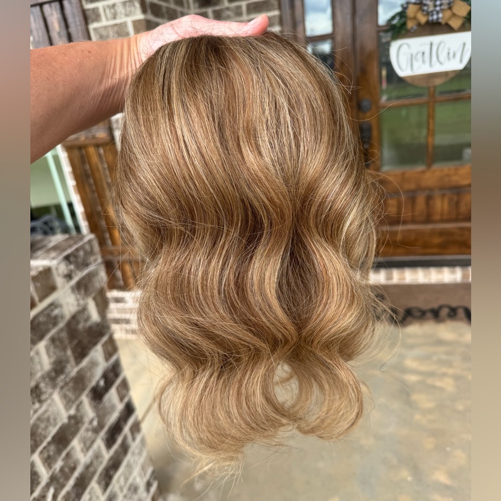 Full Shine brand human hair U part half wig 14-16in - Picture 15 of 16